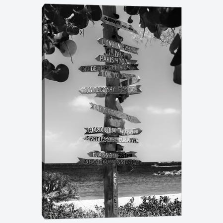 Key West Directional Sign II Canvas Print #PHD161} by Philippe Hugonnard Canvas Print