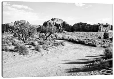 Black Arizona Series - Monument Valley Path Canvas Art Print
