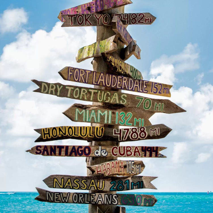 Key West Directional Sign III