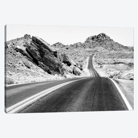 Black Arizona Series - One Road Canvas Print #PHD1633} by Philippe Hugonnard Canvas Wall Art