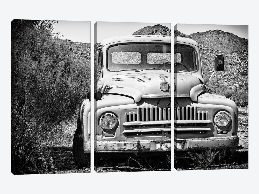 Black Arizona Series - Old Truck by Philippe Hugonnard 3-piece Canvas Art Print