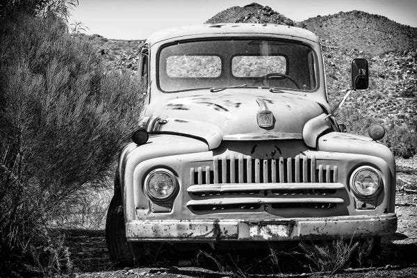 Arizona: Black Arizona Series - Old Truck by Philippe Hugonnard