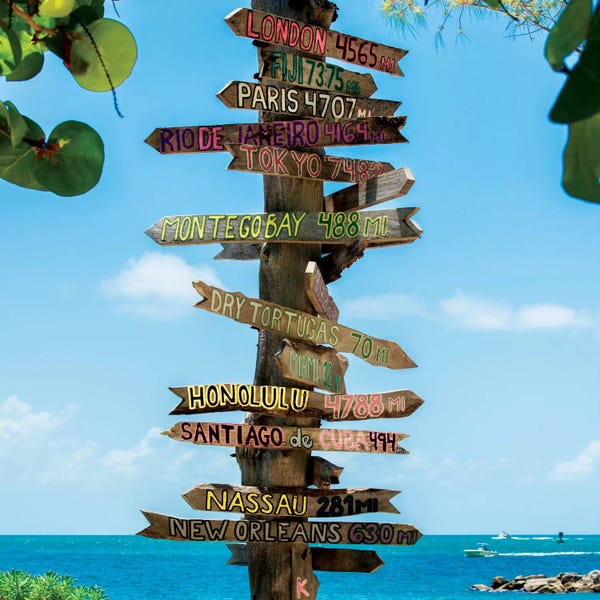 Key West: Key West Directional Sign IV by Philippe Hugonnard