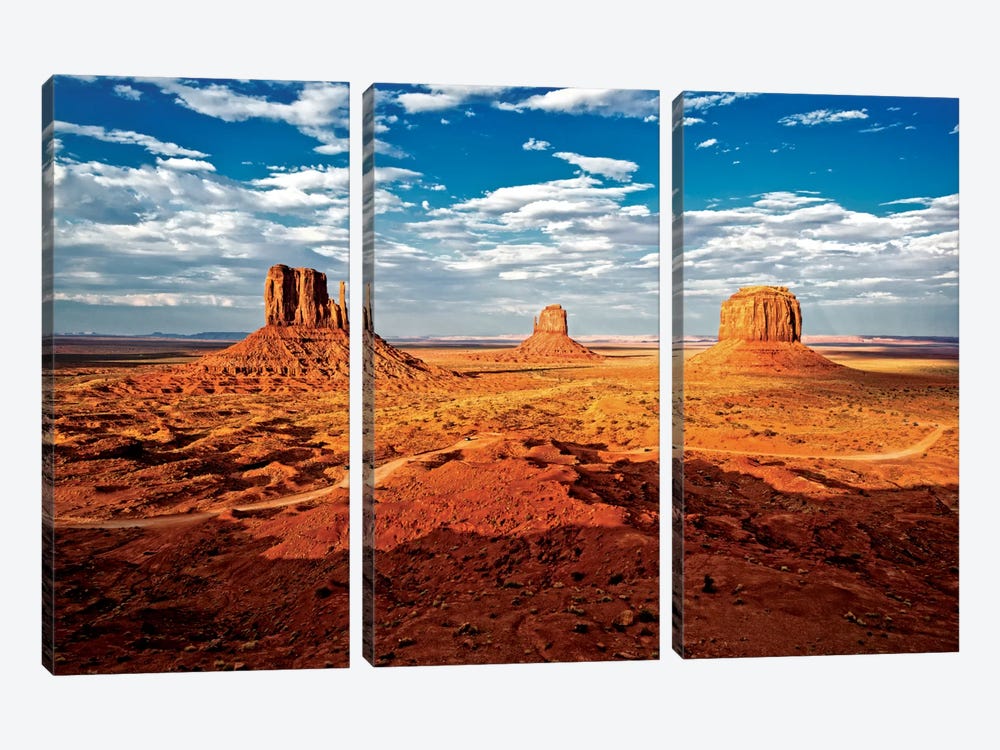 Monument Valley I by Philippe Hugonnard 3-piece Canvas Art Print