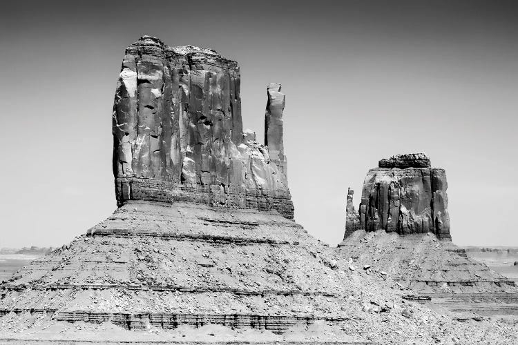 Black Arizona Series - West and East Mitten Butte Monument Valley II