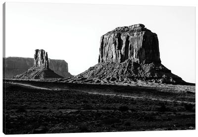 Black Arizona Series - Merrick Butte Monument Valley Canvas Art Print