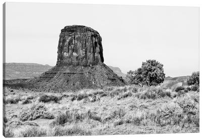 Black Arizona Series - Monument Valley VIII Canvas Art Print