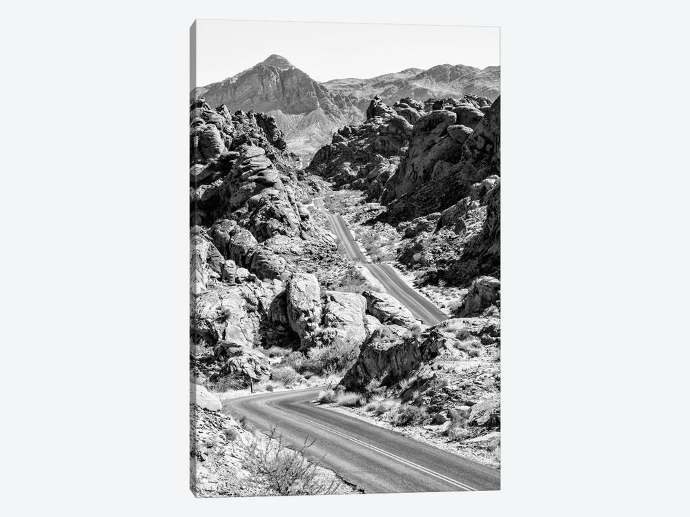 Black Arizona Series - Road between Rocks by Philippe Hugonnard 1-piece Canvas Print