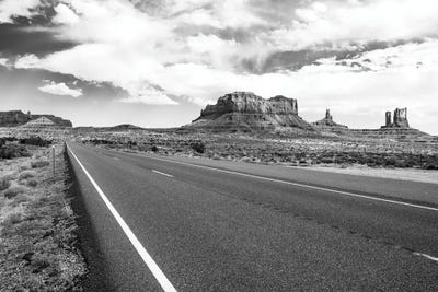 Black Arizona Series - Straight Line by Philippe Hugonnard canvas print