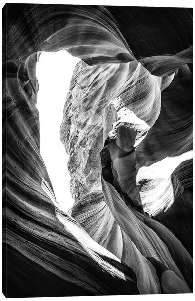 Black Arizona Series - The Antelope Canyon Natural Wonder XI Canvas Art Print