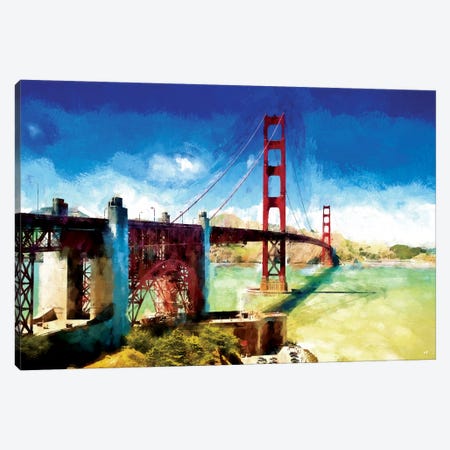 The Golden Gate Bridge Canvas Print #PHD166} by Philippe Hugonnard Canvas Art