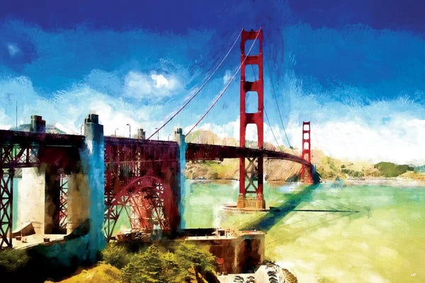 Golden Gate Bridge: The Golden Gate Bridge by Philippe Hugonnard