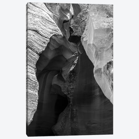 Black Arizona Series - Antelope Canyon Canvas Print #PHD1678} by Philippe Hugonnard Canvas Art