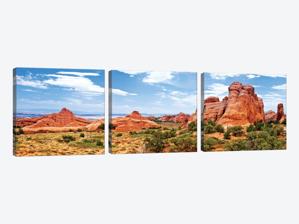 Rock Formations, Arches National Park, Moab, Utah, USA by Philippe Hugonnard 3-piece Canvas Art