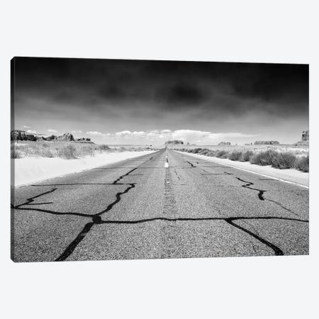 Black Arizona Series - Cracked Road Canvas Print #PHD1683} by Philippe Hugonnard Art Print