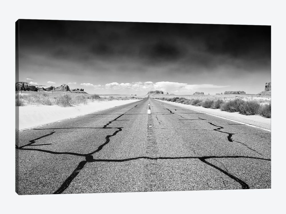 Black Arizona Series - Cracked Road by Philippe Hugonnard 1-piece Canvas Art Print
