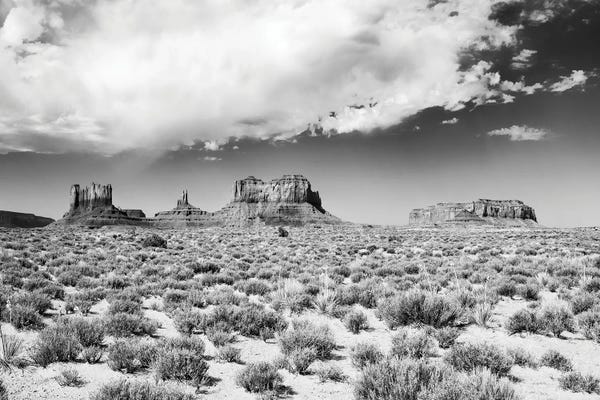 Valleys: Black Arizona Series - Famous Monument Valley by Philippe Hugonnard