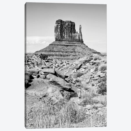 Black Arizona Series - West Mitten Butte Monument Valley IV Canvas Print #PHD1709} by Philippe Hugonnard Canvas Wall Art