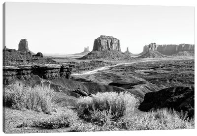 Black Arizona Series - Amazing Monument Valley II Canvas Art Print - All Black Collection