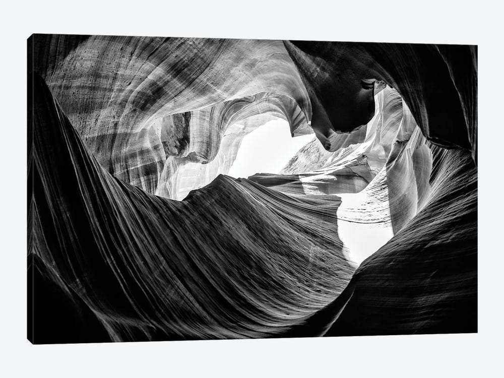 Black Arizona Series - The Antelope Canyon Natural Wonder XV by Philippe Hugonnard 1-piece Art Print