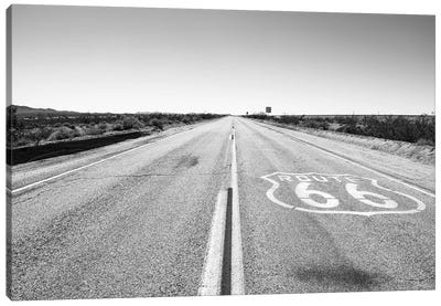 Black Arizona Series - Amazing Route 66 Canvas Art Print - All Black Collection