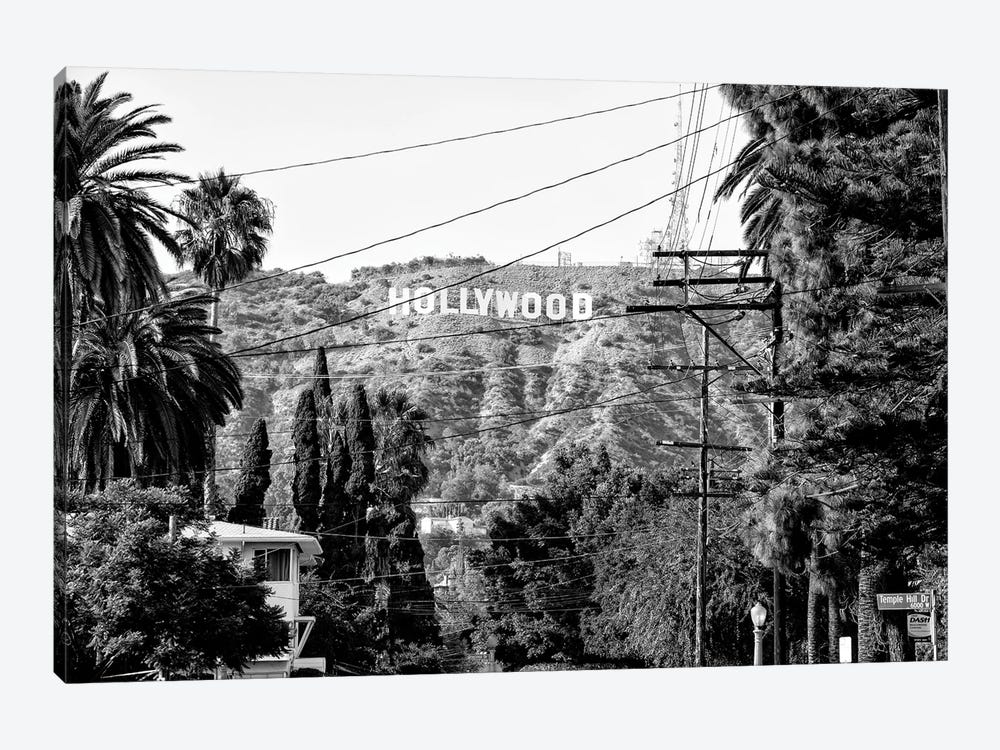 Black California Series - Hollywood Sign by Philippe Hugonnard 1-piece Canvas Art