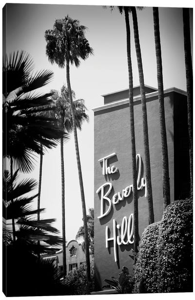 Black California Series - The Beverly Hills Canvas Art Print - All Black Collection