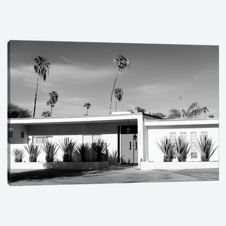 Black California Series - Palm Springs Retro House Canvas Print #PHD1728} by Philippe Hugonnard Canvas Wall Art