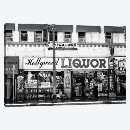 Black California Series - Hollywood Liquor Canvas Print #PHD1730} by Philippe Hugonnard Art Print