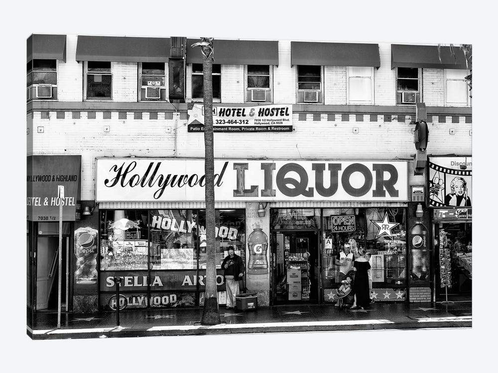 Black California Series - Hollywood Liquor by Philippe Hugonnard 1-piece Canvas Artwork