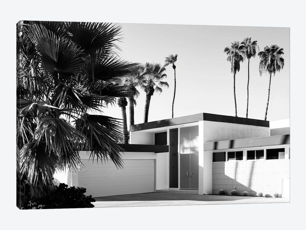 Black California Series - Palm Springs House by Philippe Hugonnard 1-piece Canvas Art Print