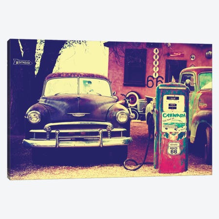 U.S. Route 66 Fill-Up Station Canvas Print #PHD173} by Philippe Hugonnard Canvas Art