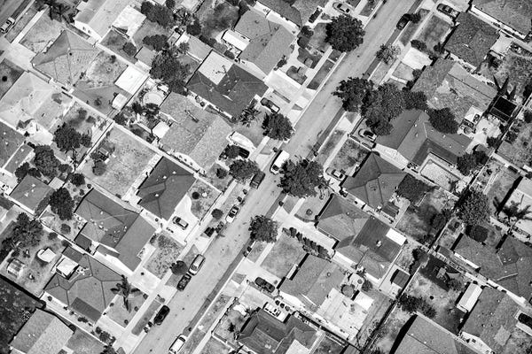 Los Angeles: Black California Series - L.A Residential District by Philippe Hugonnard