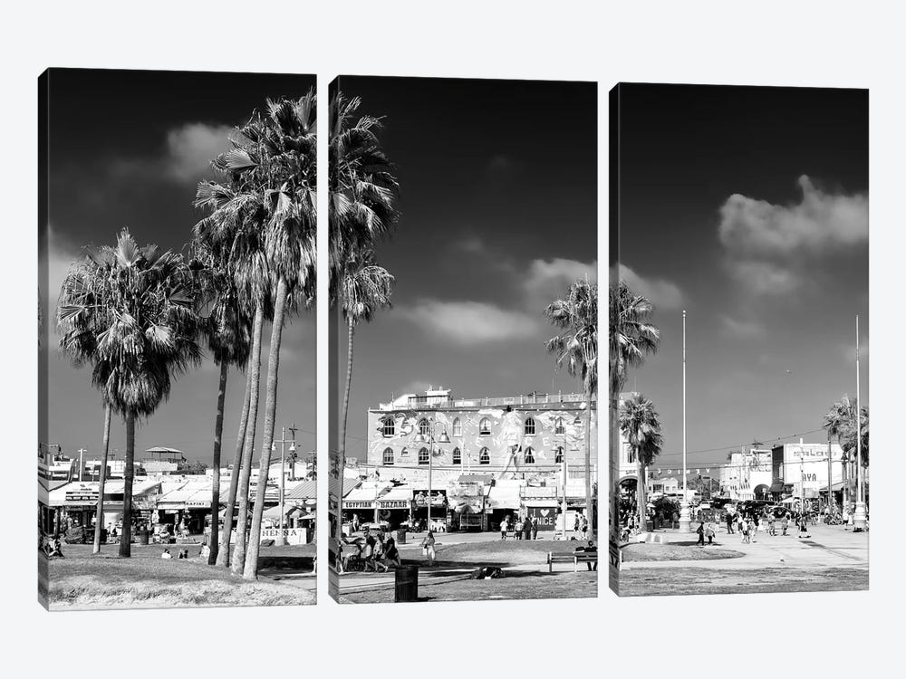 Black California Series - Venice Beach by Philippe Hugonnard 3-piece Canvas Artwork