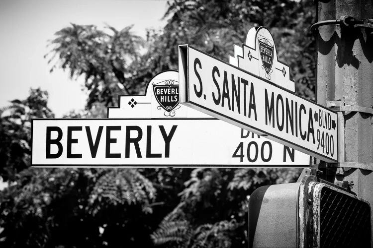 Black California Series - L.A Street Signs