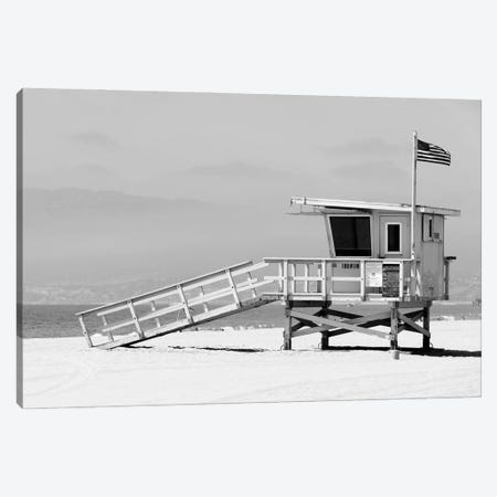 Black California Series - L.A Lifeguard Tower Canvas Print #PHD1767} by Philippe Hugonnard Art Print