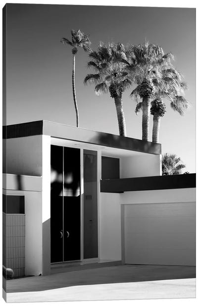 Black California Series - Palm Springs Modern Design Canvas Art Print - Palm Springs Art