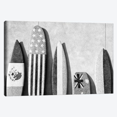 Black California Series - Surf Boards Canvas Print #PHD1781} by Philippe Hugonnard Canvas Artwork