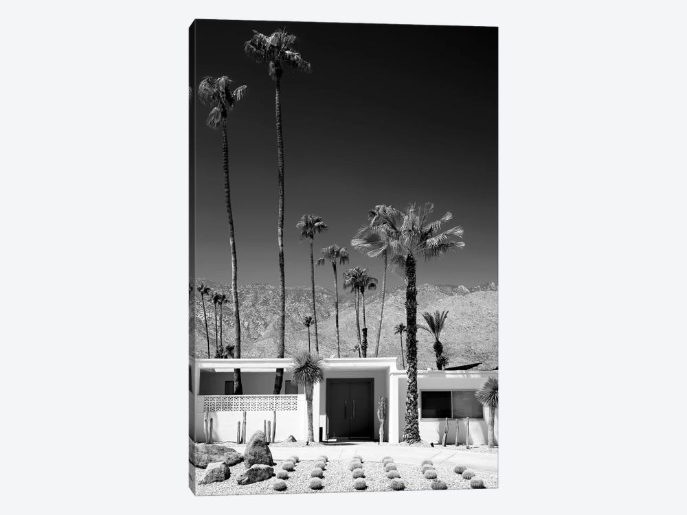 Black California Series - Palm Springs Midcentury Modern by Philippe Hugonnard 1-piece Canvas Art Print