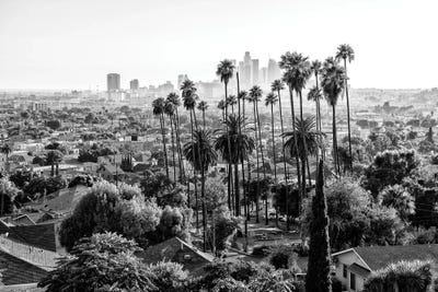 Black California Series - The Los Angeles Skyline by Philippe Hugonnard art print
