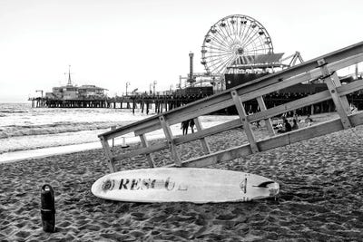 Santa Monica Beach Rescuer by Philippe Hugonnard art print