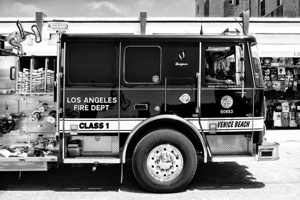 Los Angeles: Venice Beach Fire Truck by Philippe Hugonnard