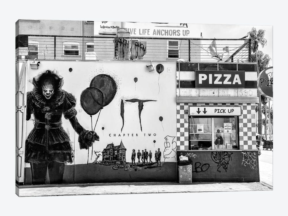 Black California Series - Pizza IT by Philippe Hugonnard 1-piece Canvas Art Print