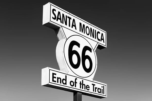 Signs: Santa Monica Route 66 by Philippe Hugonnard