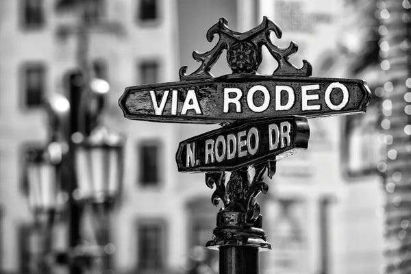 Beverly Hills: Black California Series - Rodeo Drive Beverly Hills by Philippe Hugonnard