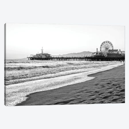 Black California Series - Summer In Santa Monica Canvas Print #PHD1816} by Philippe Hugonnard Art Print