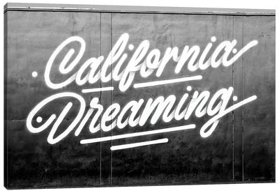 Black California Series - Dreaming Canvas Art Print - Novelty City Scenes