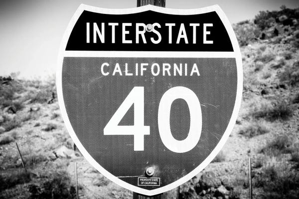 Signs: Interstate 40 by Philippe Hugonnard