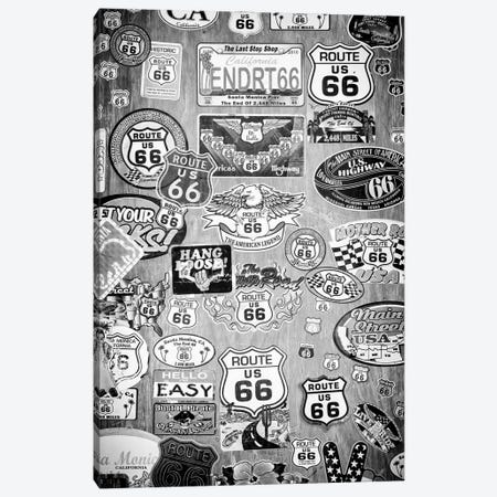 Black California Series - Route 66 The American Legend Canvas Print #PHD1846} by Philippe Hugonnard Canvas Artwork