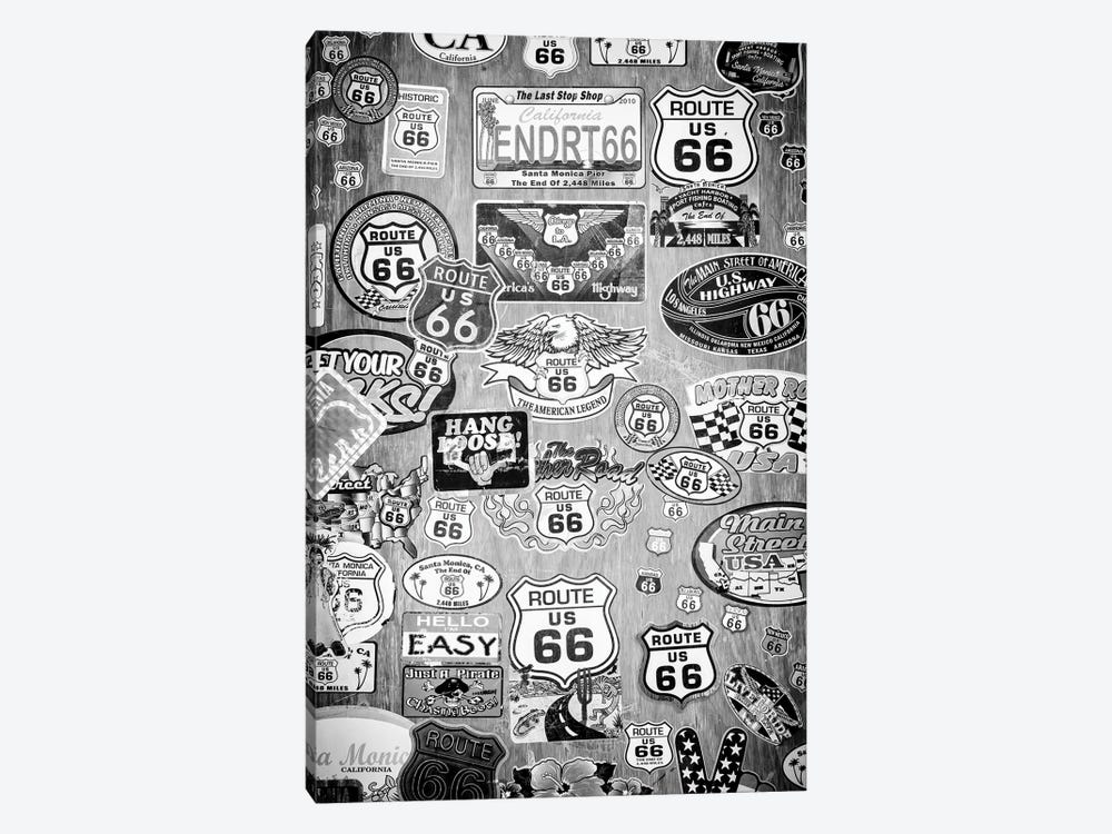 Black California Series - Route 66 The American Legend by Philippe Hugonnard 1-piece Art Print